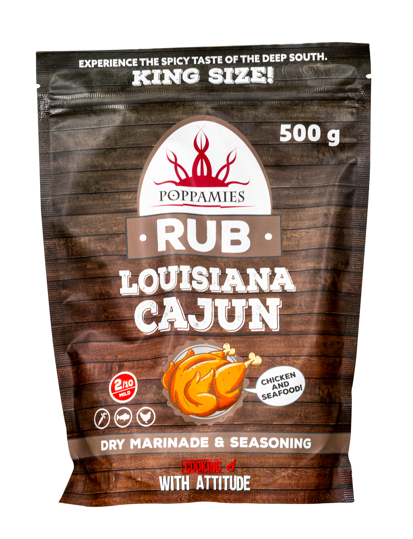 Poppamies Rub Louisiana Cajun mausteseos 500g