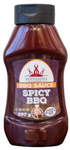 Poppamies BBQ Sauce Spicy BBQ grillikastike 597g