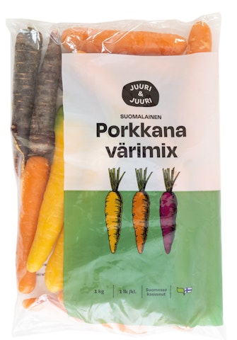 Porkkana värimix 1kg Suomi 1lk