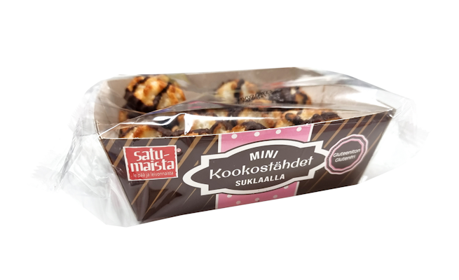 Satumaista Mini Kookostähdet 200g