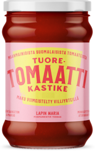 Lapin Maria tuoretomaattikastike 340 g Maku viimeistelty villiyrteillä.