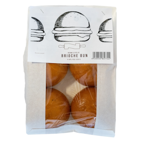 Nurmileipä Brioche Bun 4kpl/pss 320g