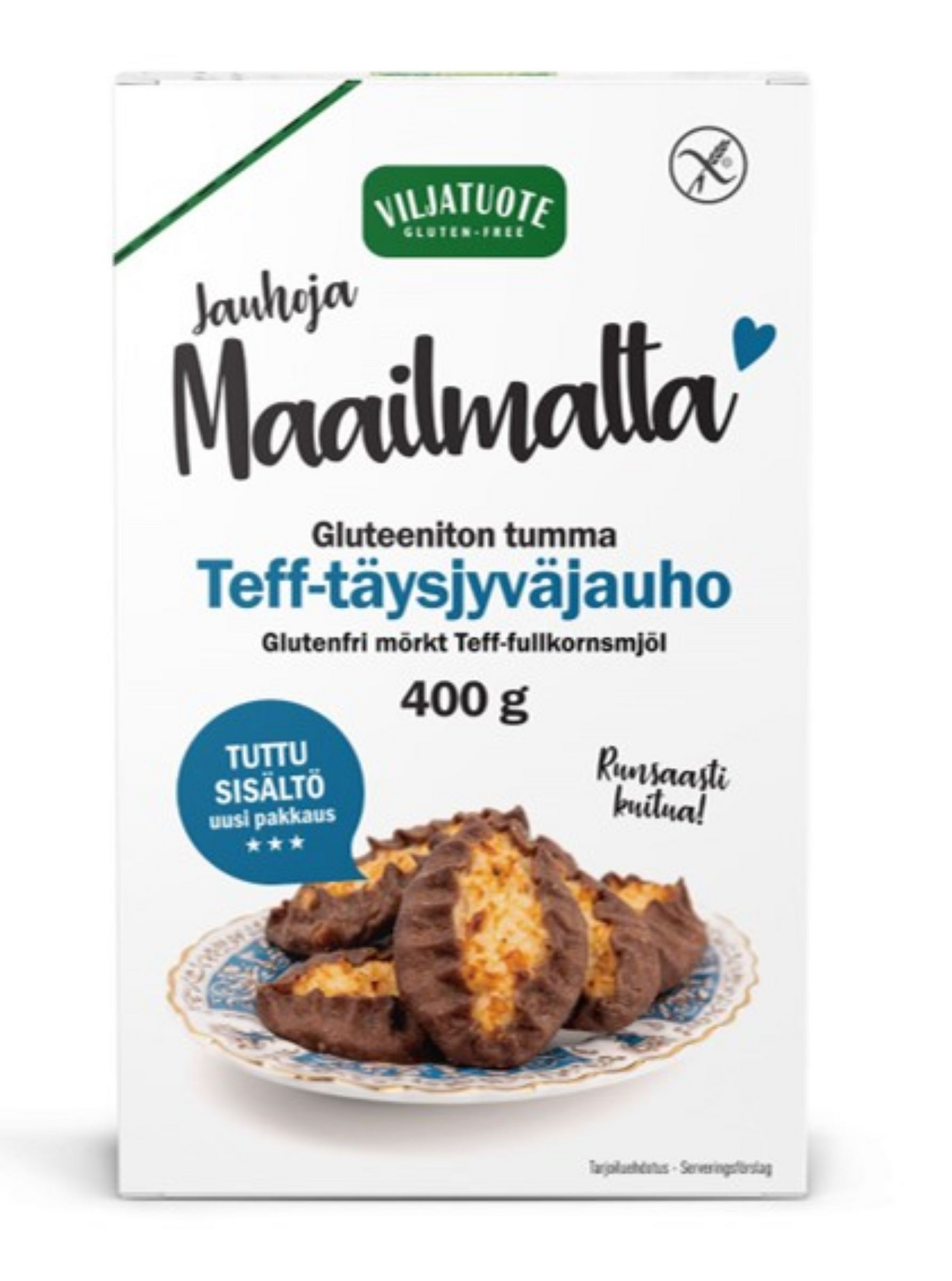 Viljatuote tef jauho 400g gluteeniton