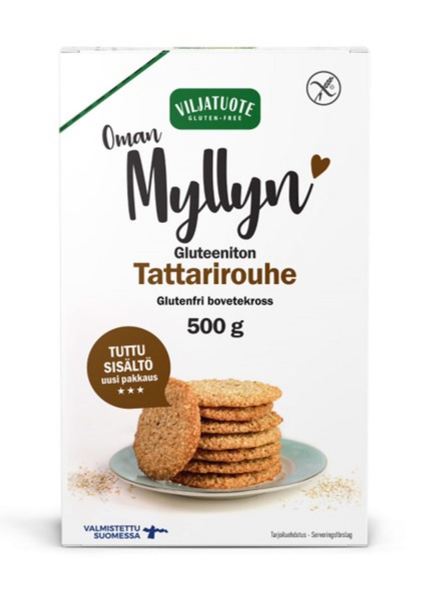 Viljatuote tattarirouhe 500g gluteeniton