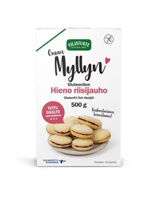 Viljatuote Hieno riisijauho 500g gluteeniton