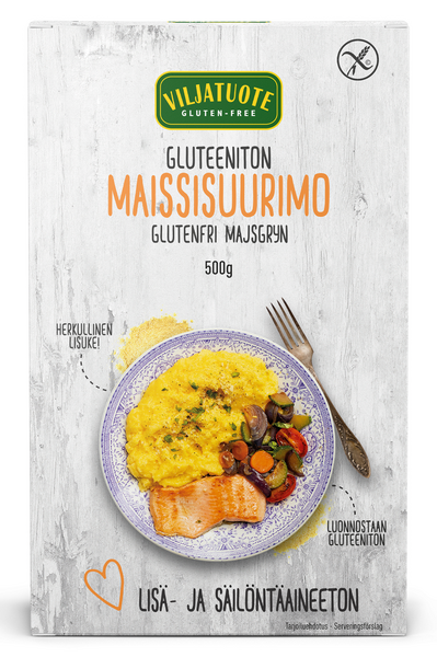 Viljatuote Maissisuurimo 500g gluteeniton