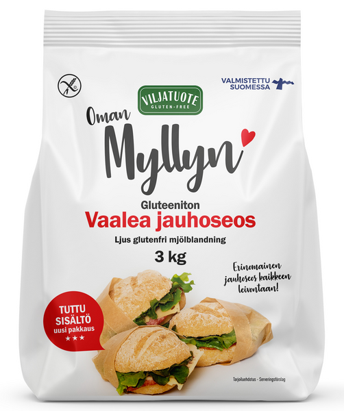 Virtasalmen Viljatuote Vaalea gluteeniton jauhoseos 3kg