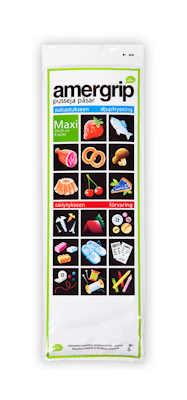 Amergrip maxi-pussi 6kpl 35x35cm