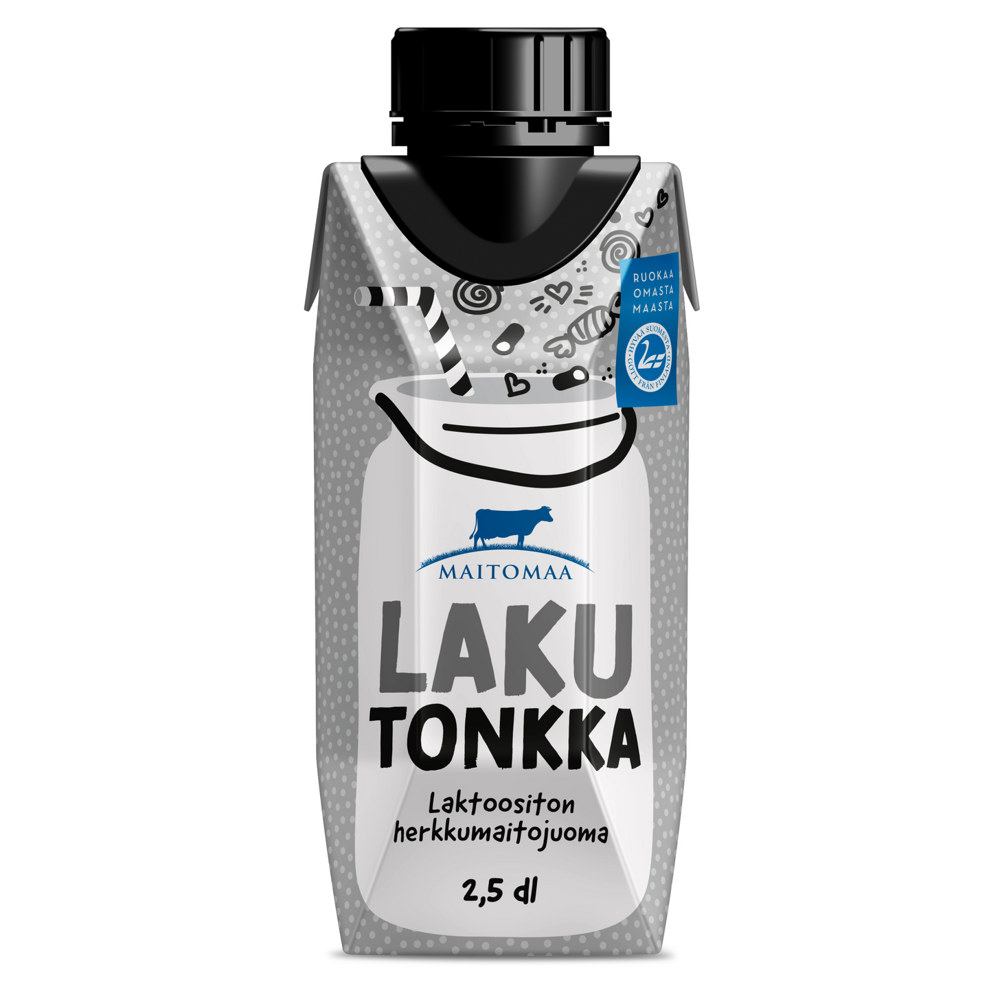 Maitomaa Laku Tonkka 250ml laktoositon UHT