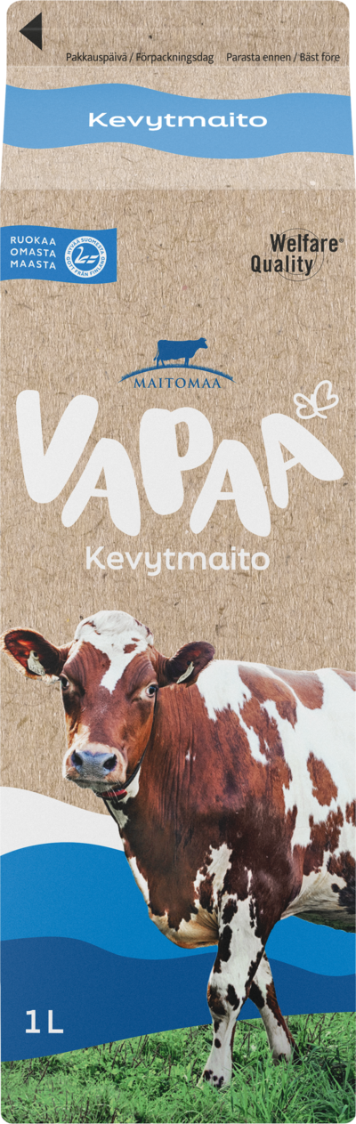 Maitomaa Vapaa kevytmaito 1l
