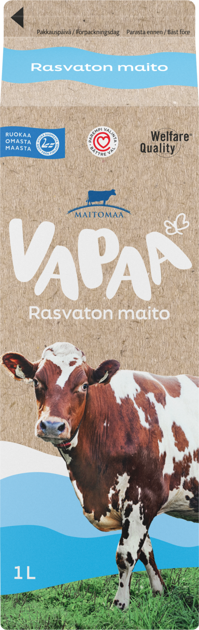 Maitomaa Vapaa rasvaton maito 1l