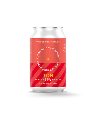 Suomenlinnan Panimo Ton IPA olut 0,5% 0,33l