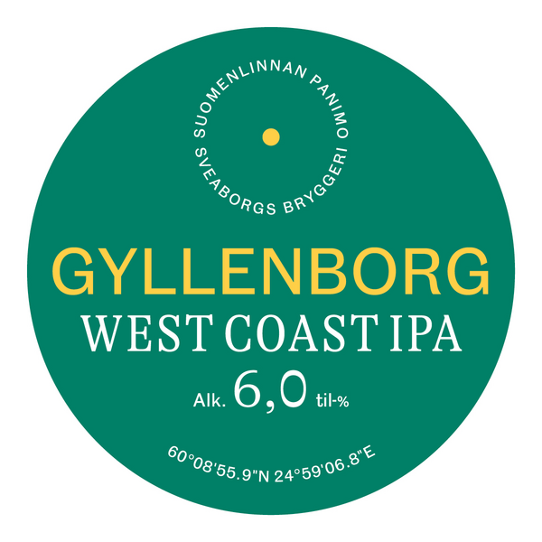 Suomenlinnan Panimo Gyllenborg Westcoast IPA 6,0% 30l