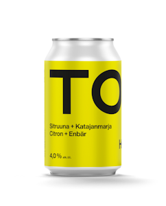 Tosi Hard Seltzer Sitruuna-Katajanmarja 4,0% 0,33l