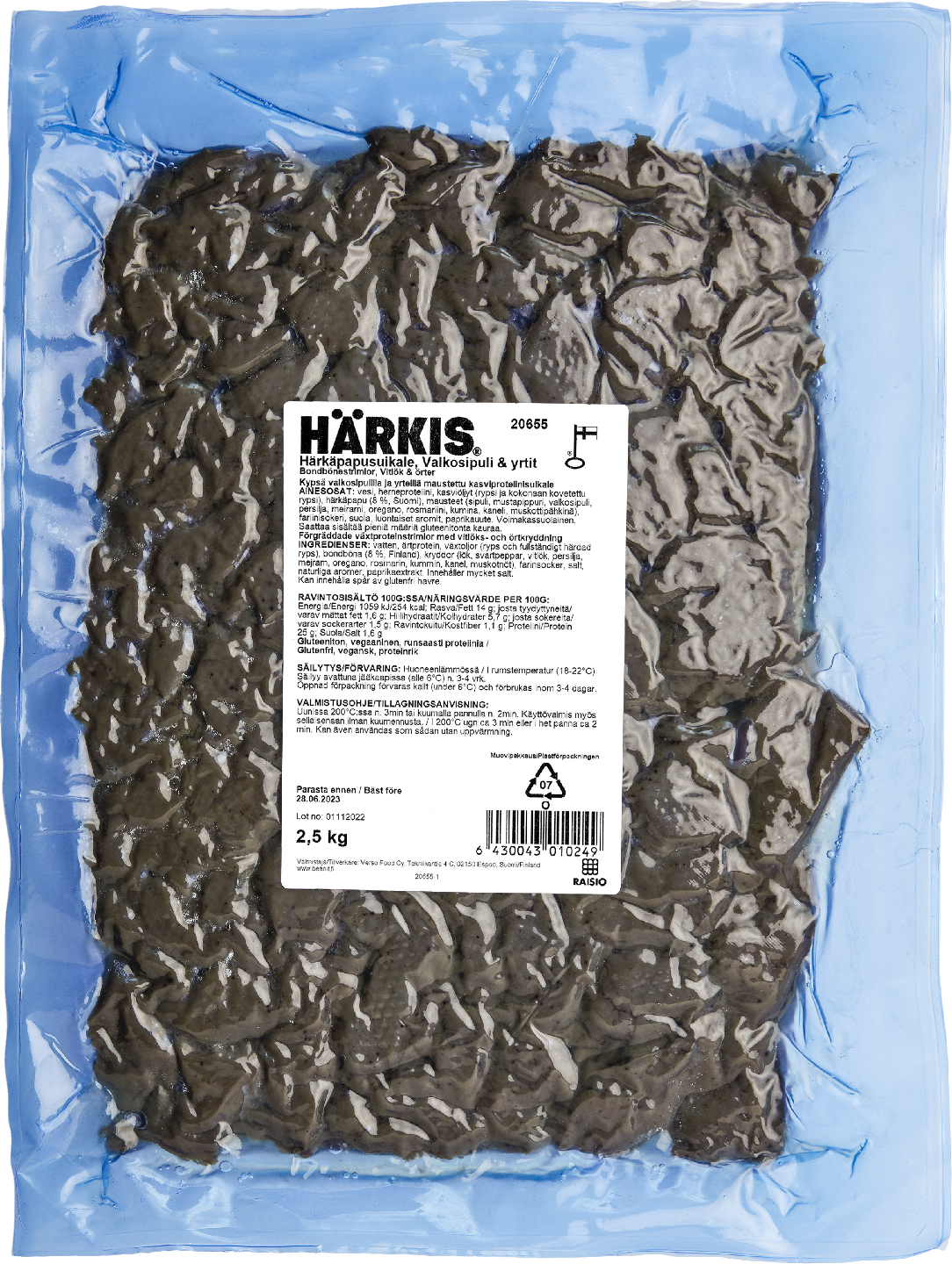 Härkis valkosipuli & yrtit härkäpapusuikale 2,5kg