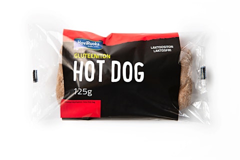 Hoviruoka hot dog 125g gluteeniton