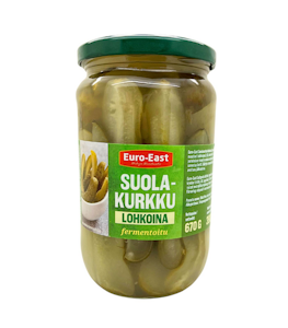 Euro-East suolakurkku lohkoina 670g/390g