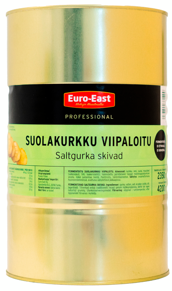 Euro-East suolakurkku viipaloitu 4200g/2350g