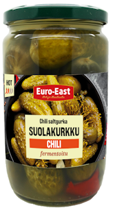 Euro-East suolakurkku chili 660g/380g