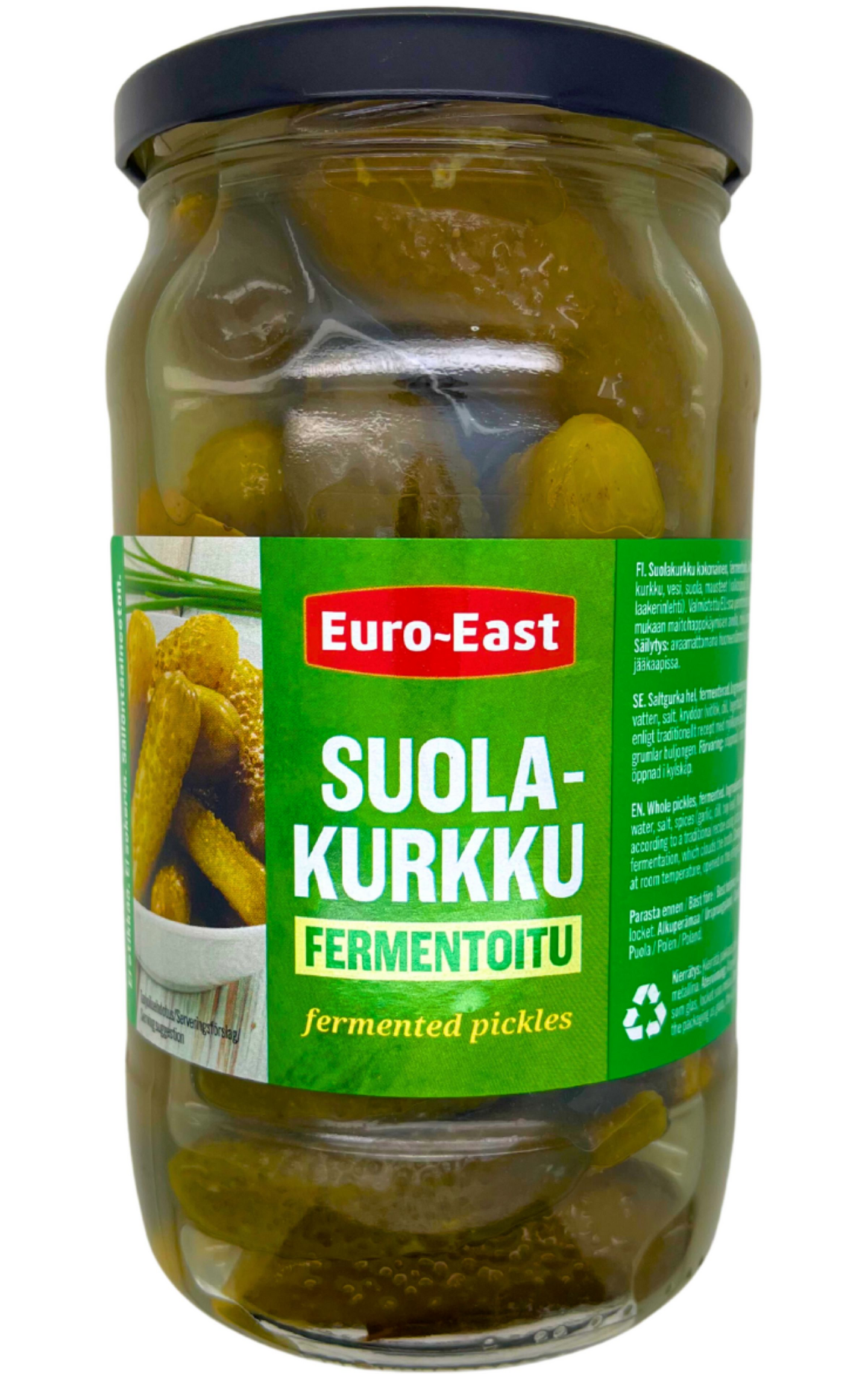 Euro-East Suolakurkku 740g/395g PUOLILAVA