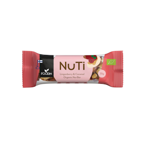 Foodin NUTI puolukka & karamelli 35g luomu