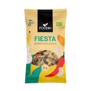 Foodin Nuts & Fruits Fiesta 60g luomu