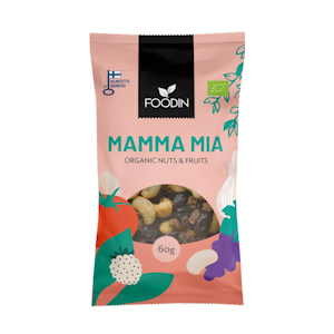 Foodin Nuts & Fruits Mamma Mia 60g luomu