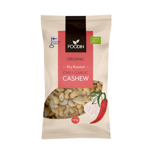 Foodin cashew chili-garlic 120g luomu