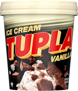 Tupla Laktoositon Vanilla jäätelö 450ml/305g