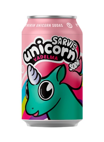 Pyynikin Sarvis Unicorn Vadelma limonadi 0,33l