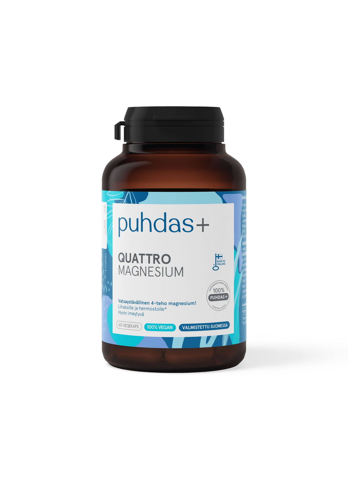 Puhdas+ Quattro Magnesium 120 vegekaps 36g