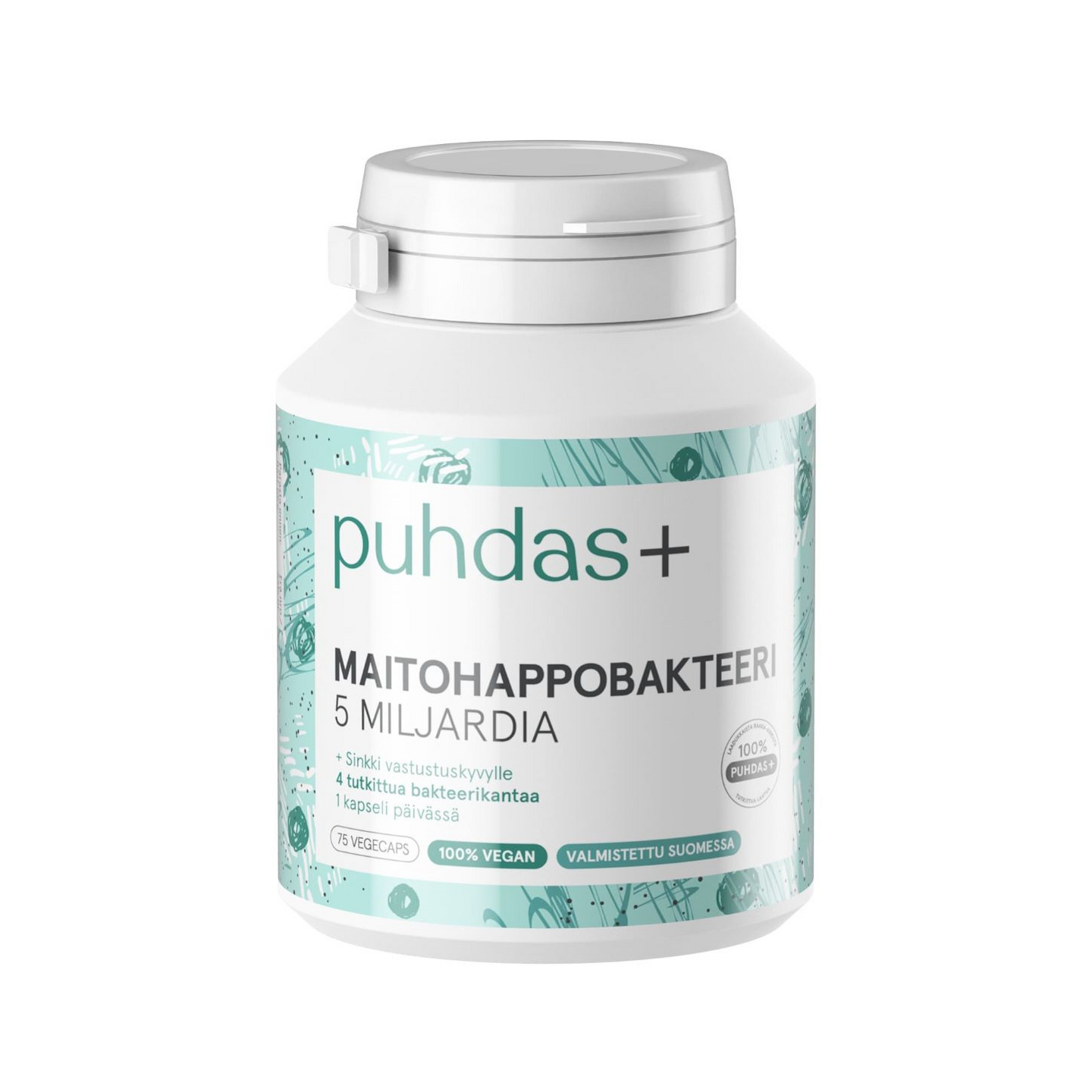 Puhdas+ Maitohappobakteeri 5 miljardia 75kaps 24g