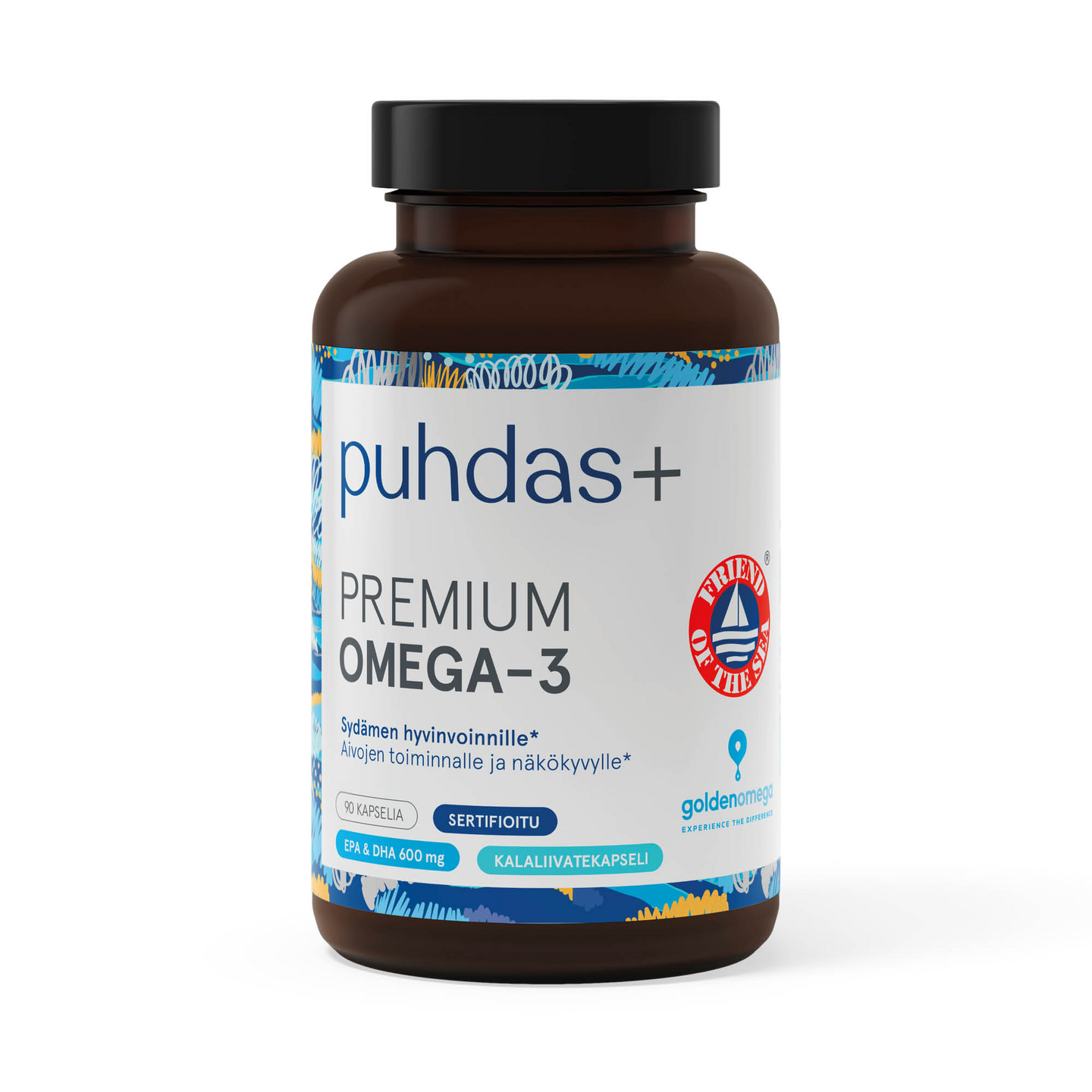 Puhdas+ Premium Omega-3 90kaps 127g