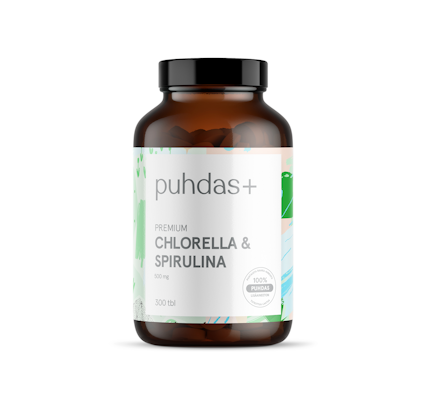 Puhdas+ Premium Chlorella & Spirulina 300tabl 150g