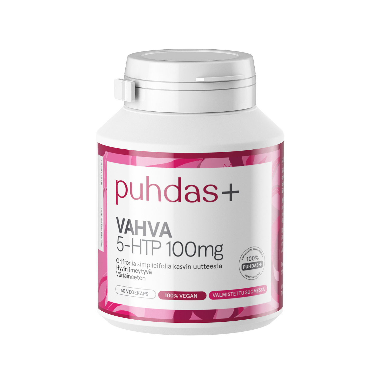 Puhdas+ vahva 5-HTP 60 vegekaps 25g