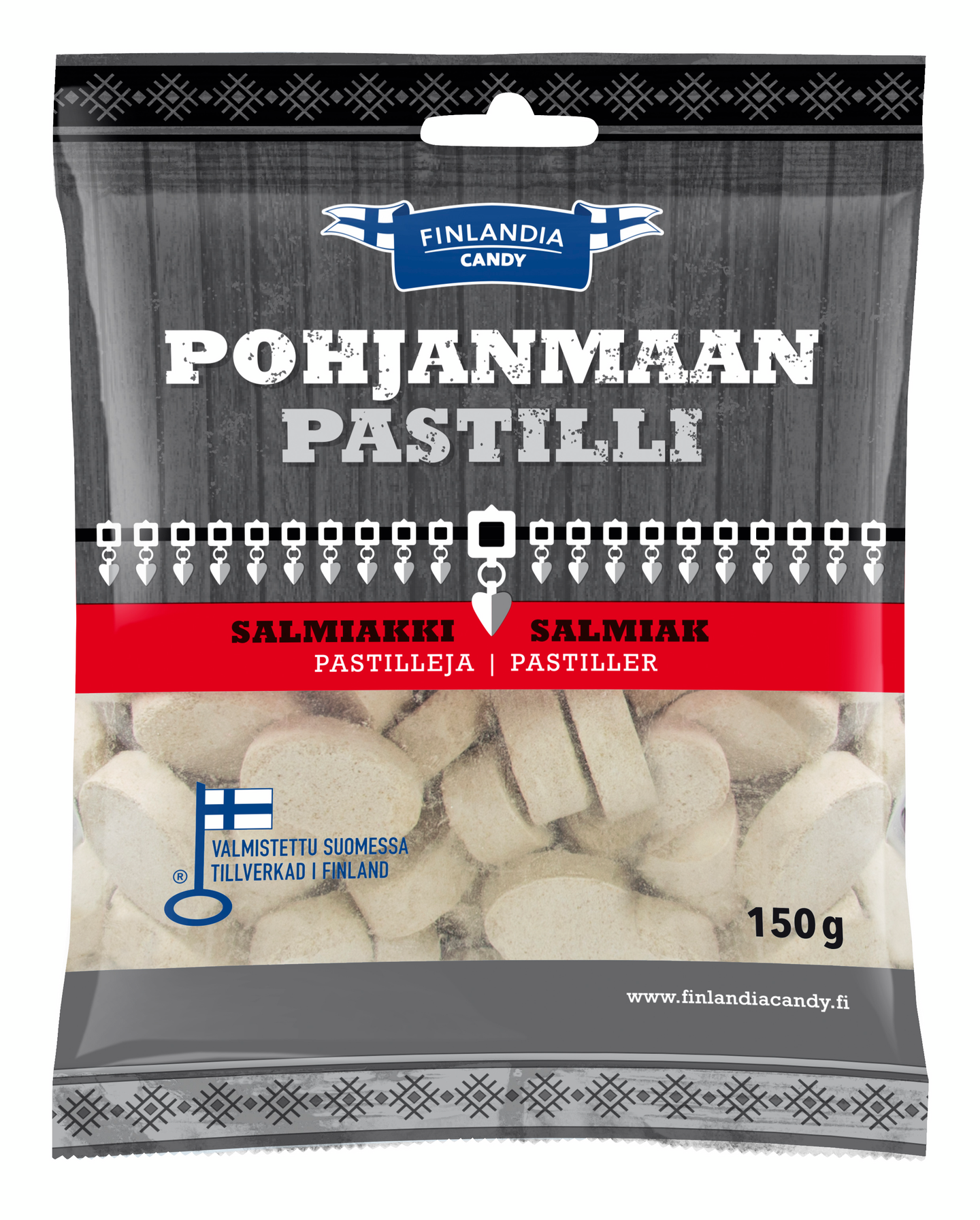 Pohjanmaan pastilli salmiakki 150g