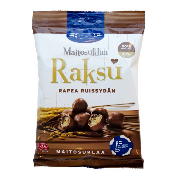 FC 150g Raksu maitosuklaa UTZ