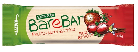 Barebar Natural Energy Bar 40g taateli-marja