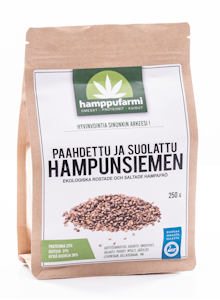 Hamppufarmi Paahdettu ja Suolattu Hampunsiemen 250g