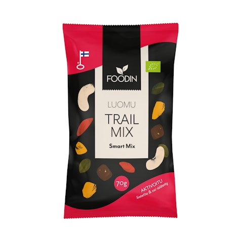 Foodin Activated trail smartmix 70g luomu