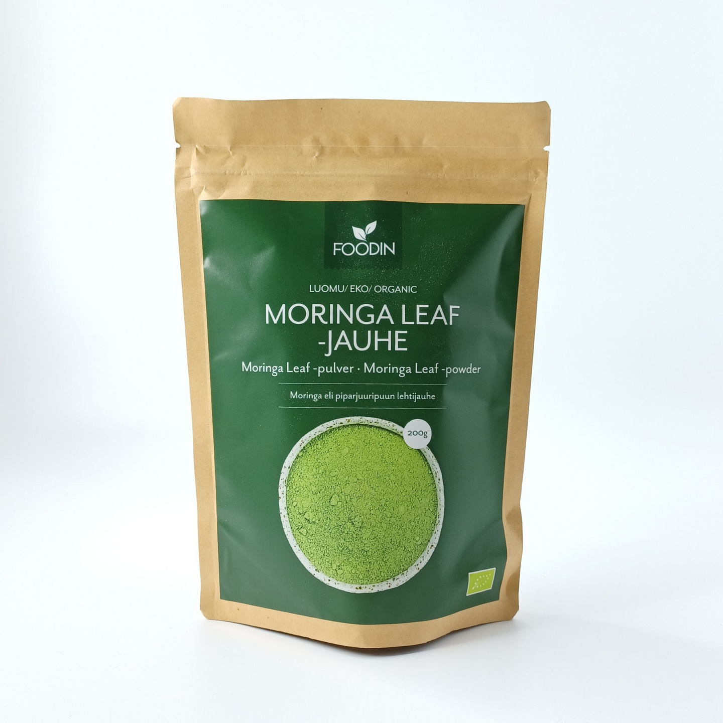 Foodin moringa leaf jauhe 200g luomu KRuoka Verkkokauppa