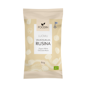 Foodin Valkosuklaarusina 80g luomu