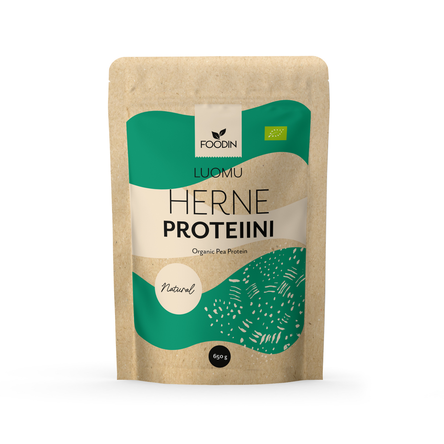 Foodin Luomu Herneproteiini jauhe 650g Maustamaton KRuoka