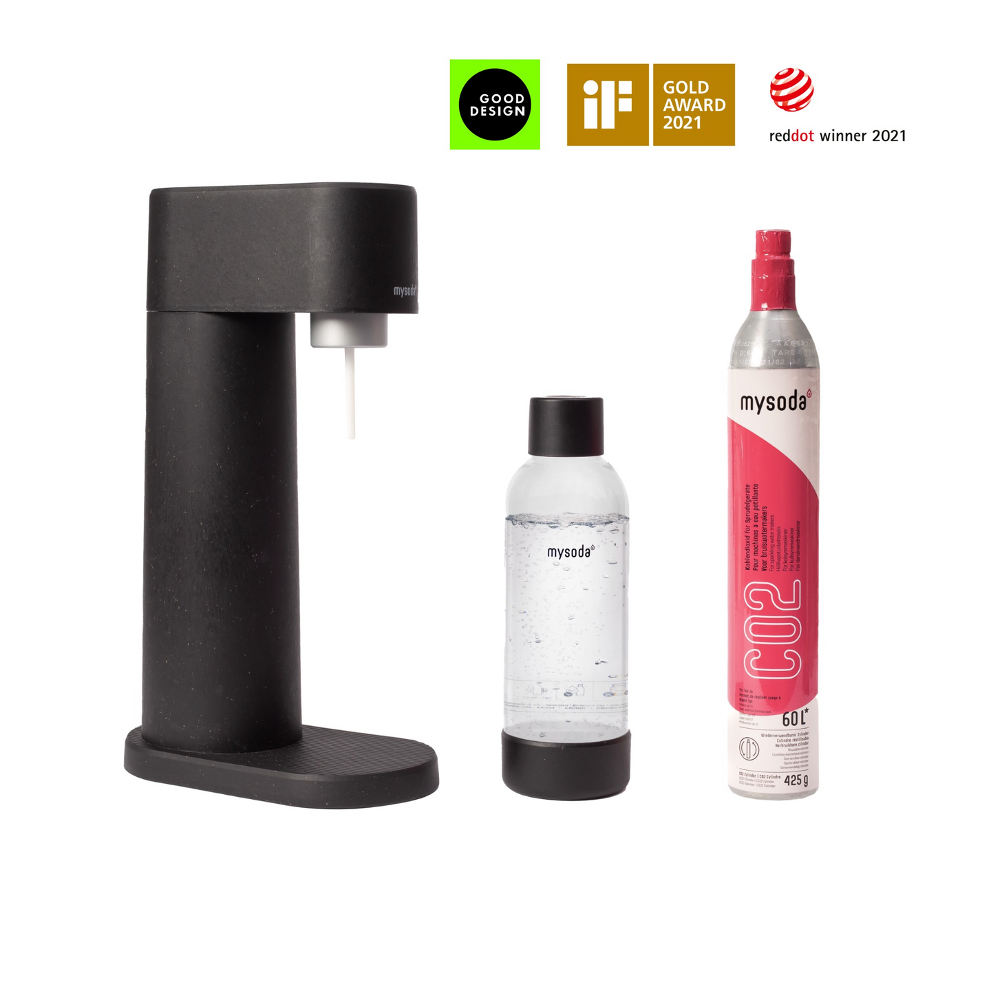 Mysoda Woody Black -hiilihapotuslaite