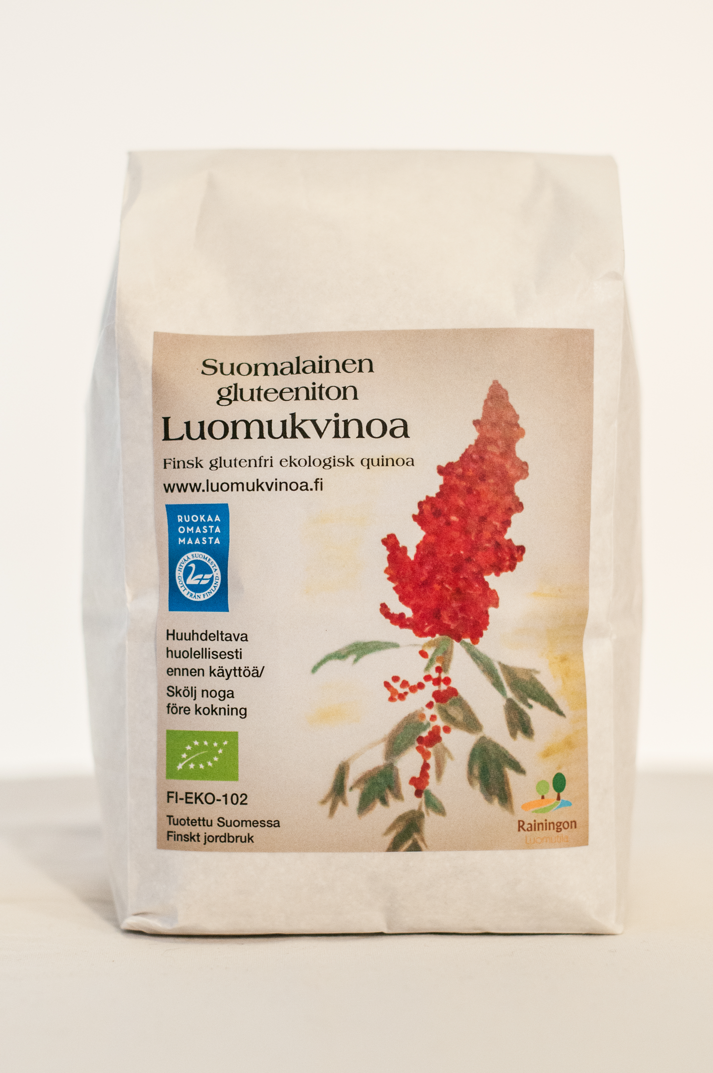 Rainingon Luomutila Suomalainen Luomu Kvinoa 5kg gluteeniton