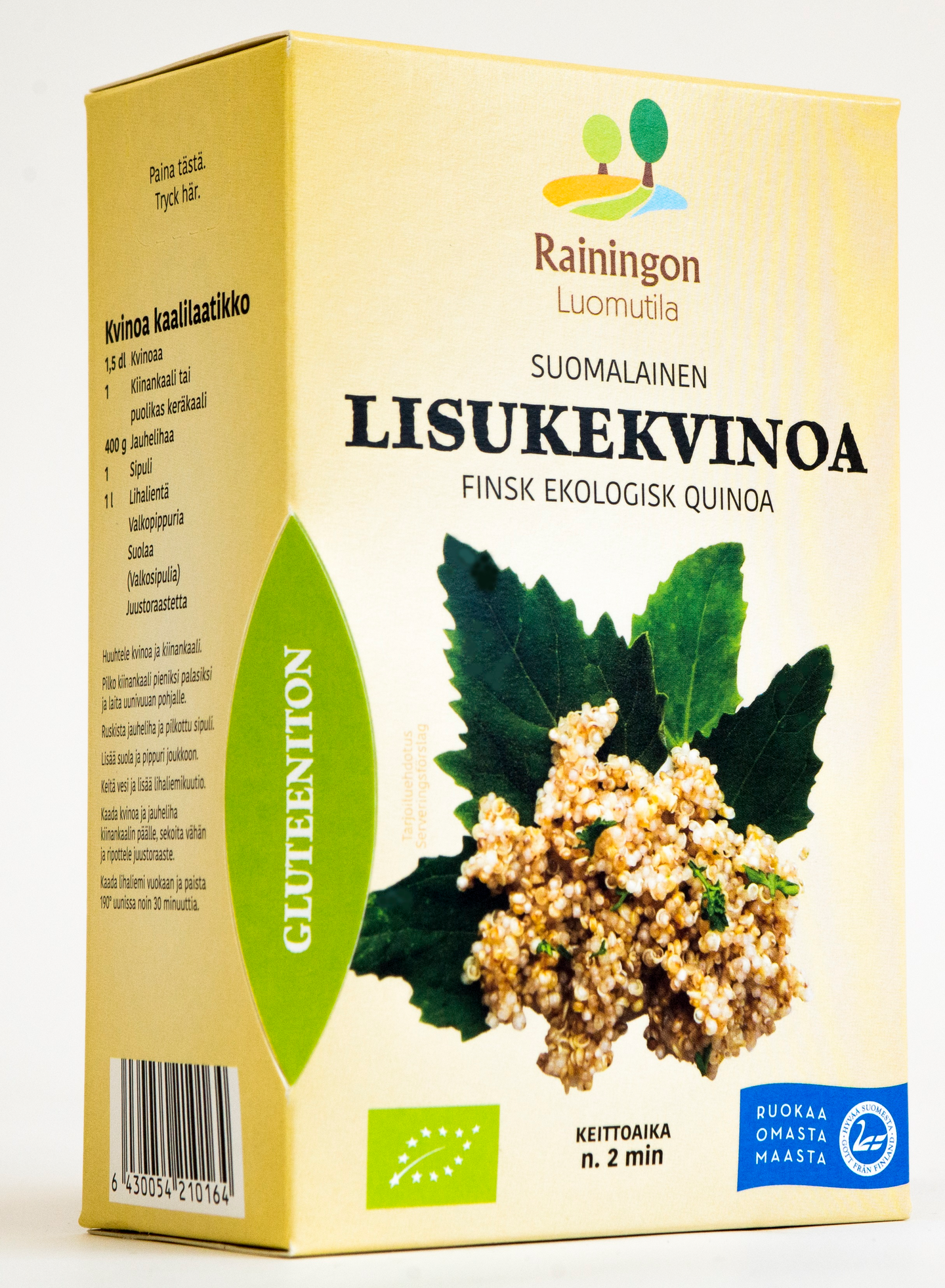 Rainingon Luomutila Suomalainen gluteeniton llisukevinoa 500g luomu