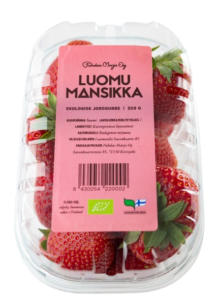 Mansikka 250g luomu Suomi 1lk
