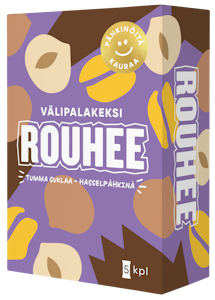 Rouhee välipalakeksi 5x30g tumma suklaa-hasselpähkinä