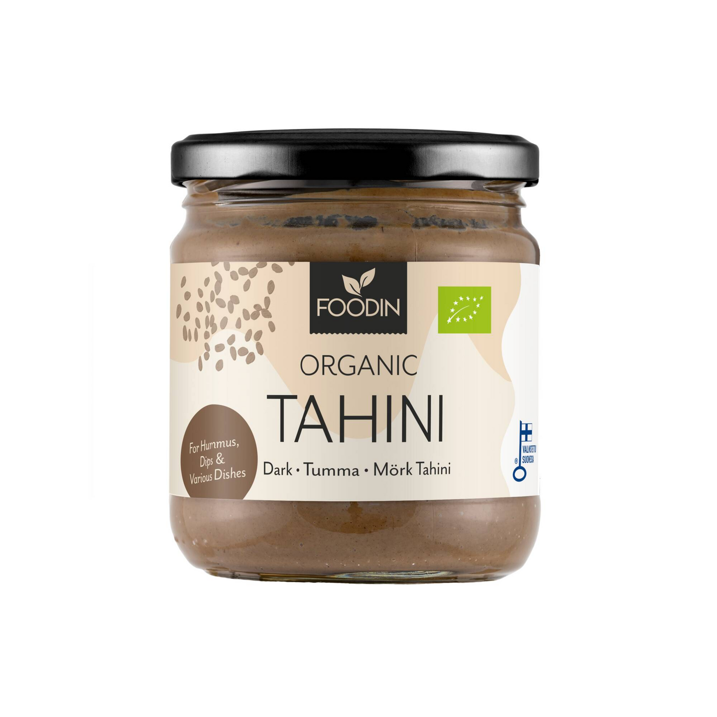 Foodin luomu tumma tahini 400g