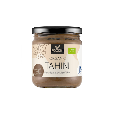 Foodin luomu tumma tahini 400g